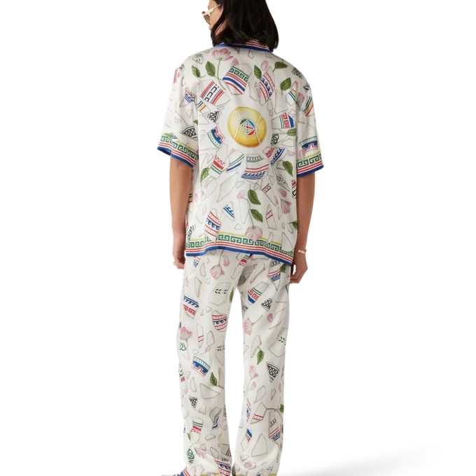 Pantaloni in seta Le Vase Brise