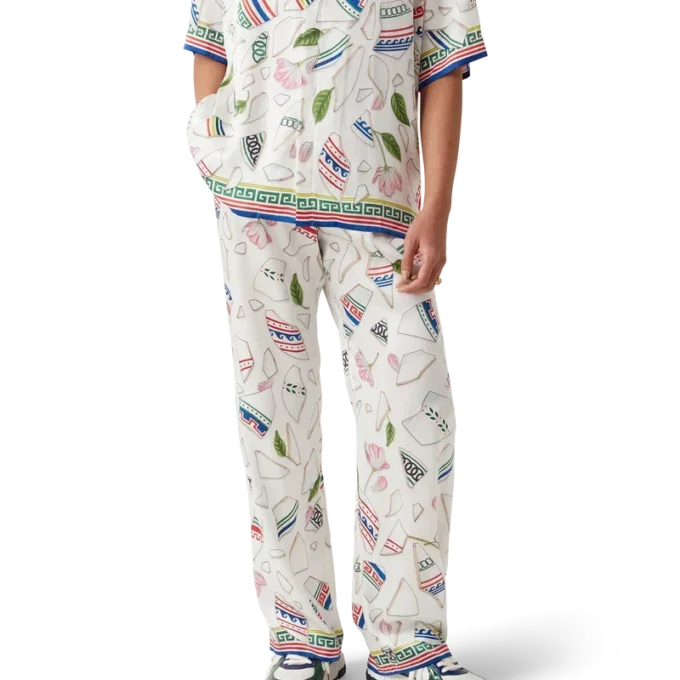 Pantaloni in seta Le Vase Brise