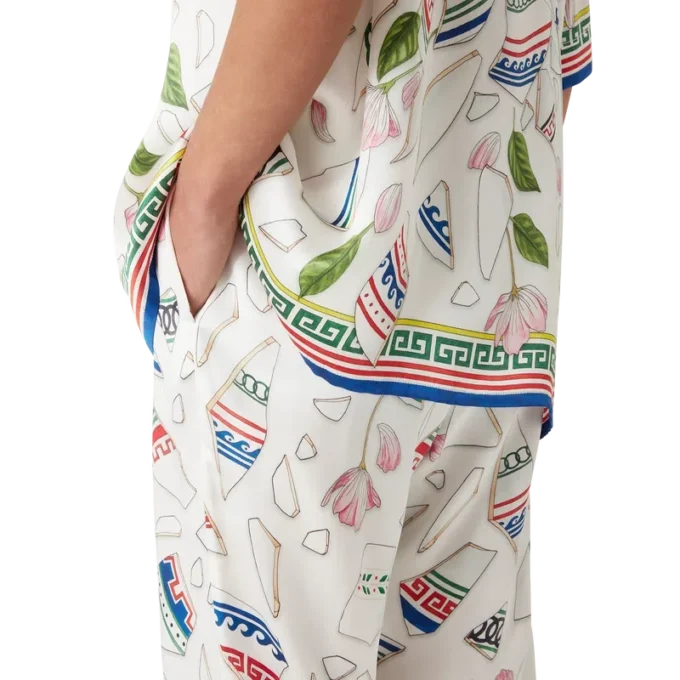 Pantaloni in seta Le Vase Brise