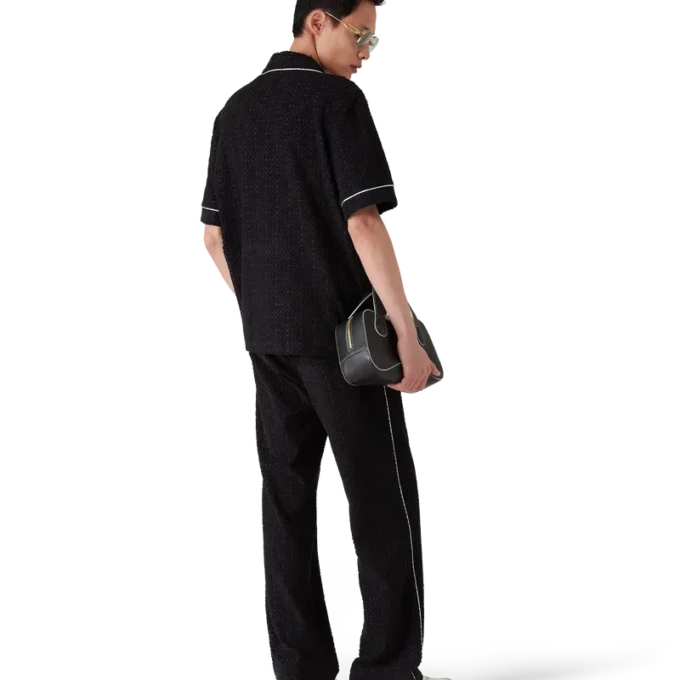 Pantaloni in spugna jacquard Monogram