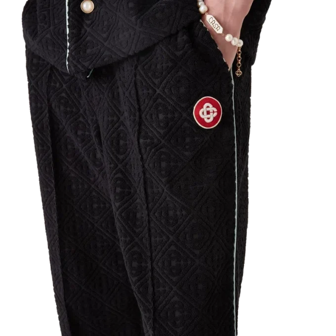 Pantaloni in spugna jacquard Monogram