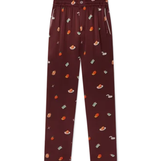 Pantaloni pigiama in raso di seta Vices