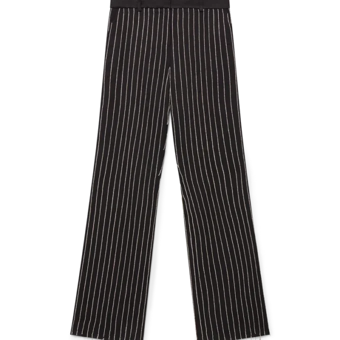 Pantaloni sartoriali impreziositi da cristalli