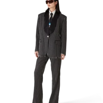 Pantaloni sartoriali impreziositi da cristalli