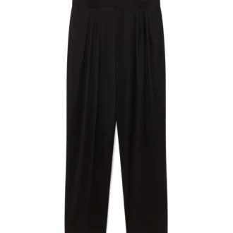 Pantaloni sartoriali in lana a cinque pieghe