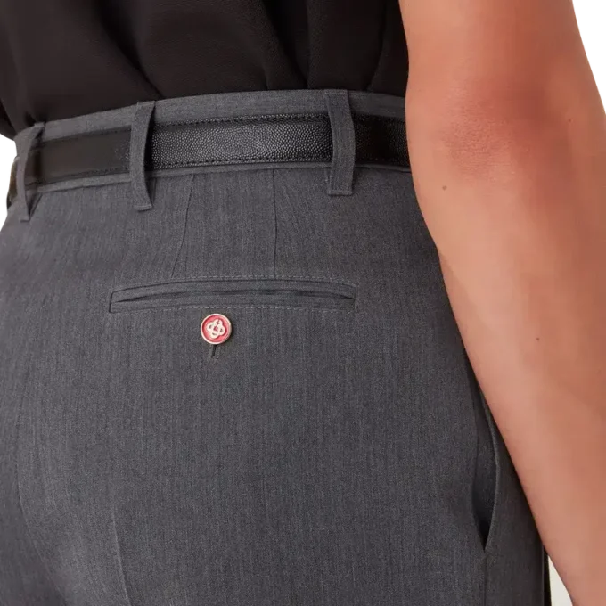 Pantaloni sartoriali in lana con passanti per cintura