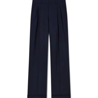 Pantaloni sartoriali in lana con pinces