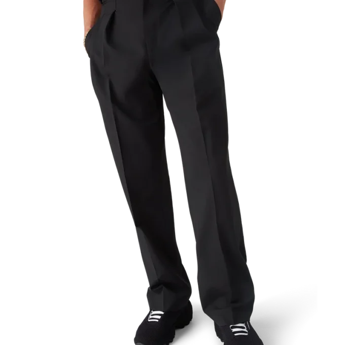 Pantaloni sartoriali in lana con pinces