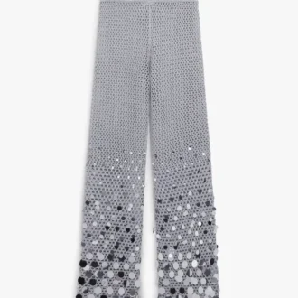 Pantaloni Silver Crochet Mirror