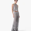 Pantaloni Silver Crochet Mirror