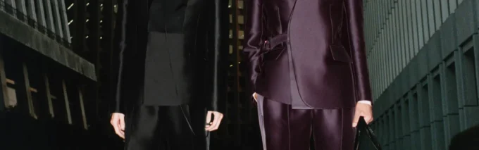 Giacca avvolgente sartoriale in misto lana e seta