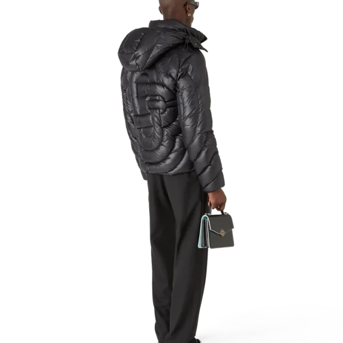 Piumino in nylon trapuntato Monogram