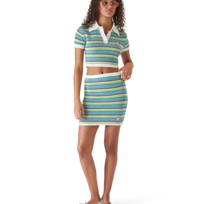 Polo a maniche corte a righe