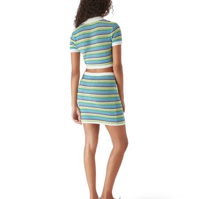 Polo a maniche corte a righe