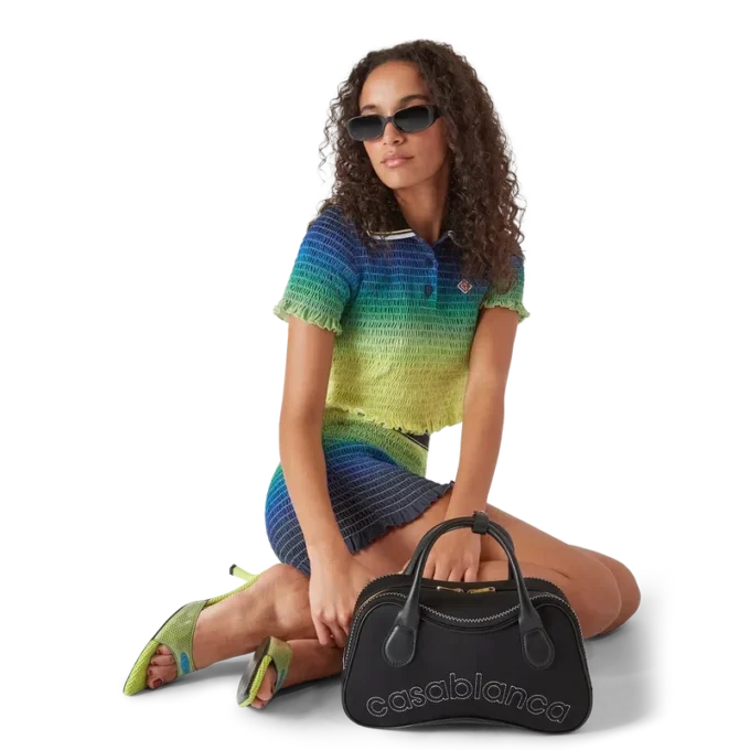 Polo a maniche corte con effetto sfumato Polo a maniche corte con effetto sfumato