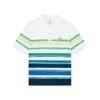 Polo a maniche corte con strisce sfumate in pantaloncini