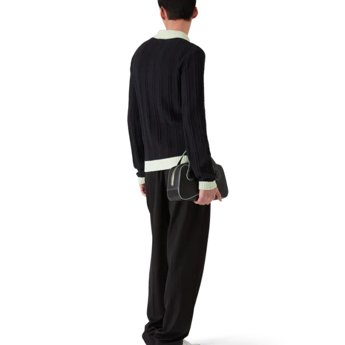 Polo a maniche lunghe in bouclé Polo a maniche lunghe in bouclé