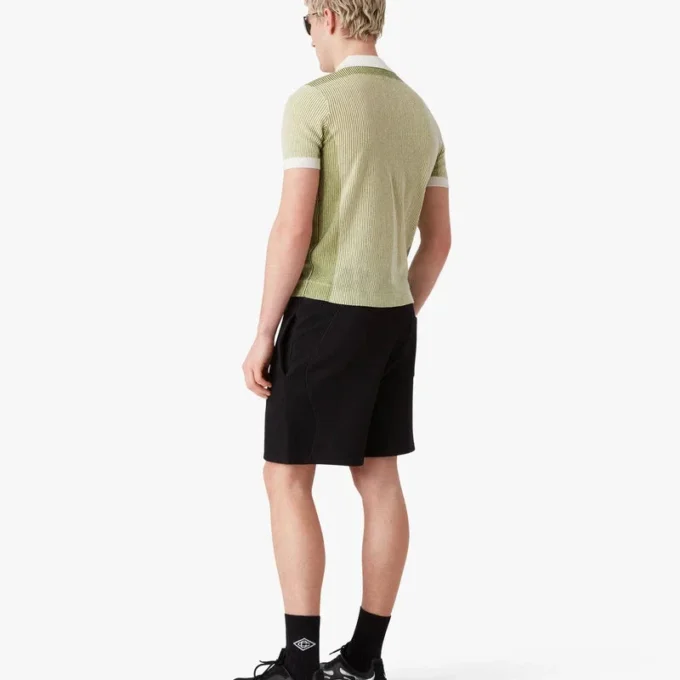 Polo a pantaloncini a righe verticali