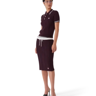 Polo a pantaloncini in maglia di cotone