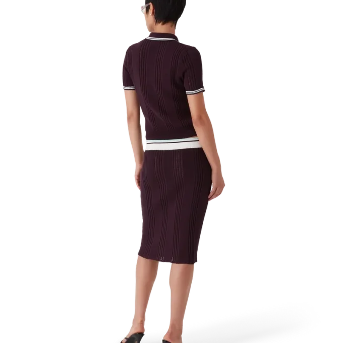 Polo a pantaloncini in maglia di cotone