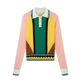 Polo con inserti grafici