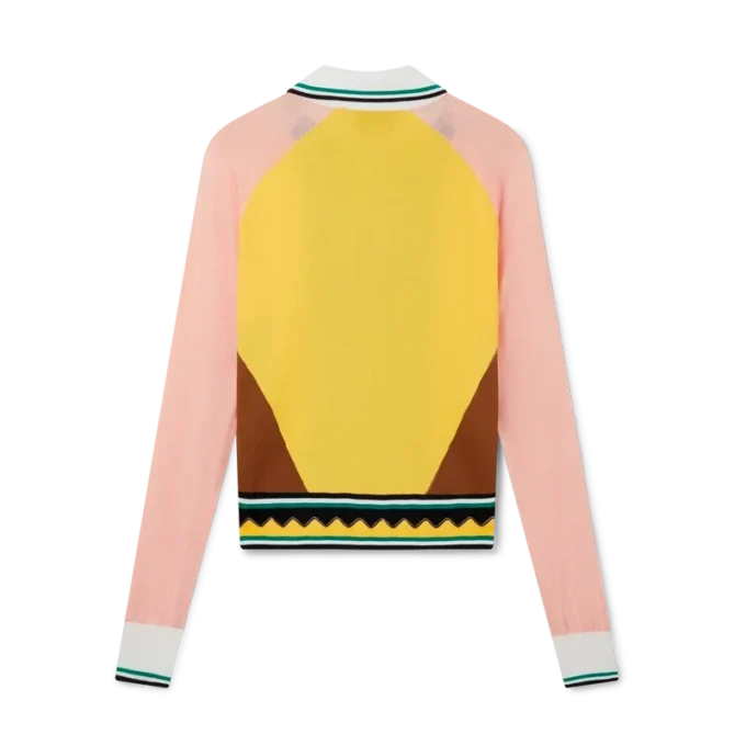 Polo con inserti grafici