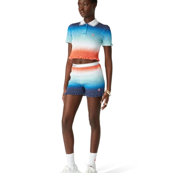 Pantaloncini con arricciature sfumate Pantaloncini con arricciature sfumate