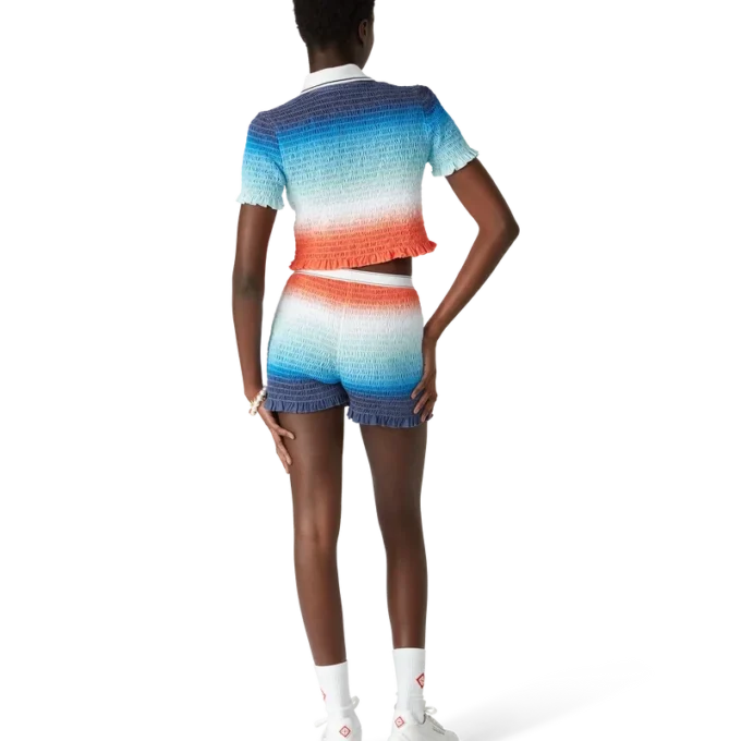 Pantaloncini con arricciature sfumate Pantaloncini con arricciature sfumate