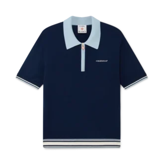 Polo da tennis in maglia merino