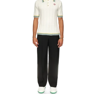 Polo in bouclé a coste