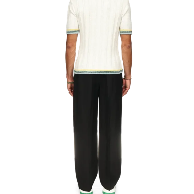 Polo in bouclé a coste