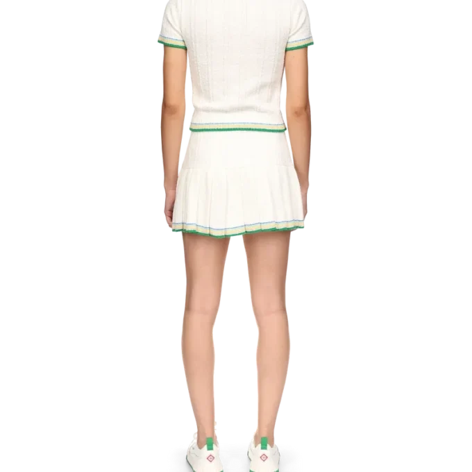 Polo in bouclé a coste