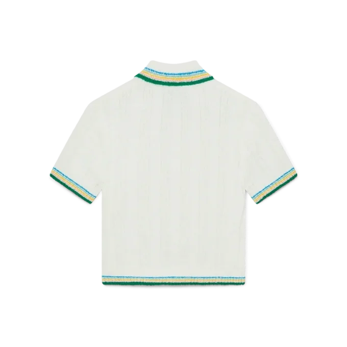 Polo in bouclé a coste