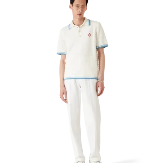 Polo in bouclé di cotone