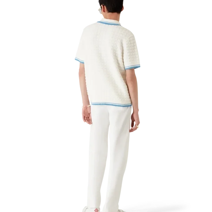 Polo in bouclé di cotone