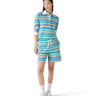 Polo in spugna a righe