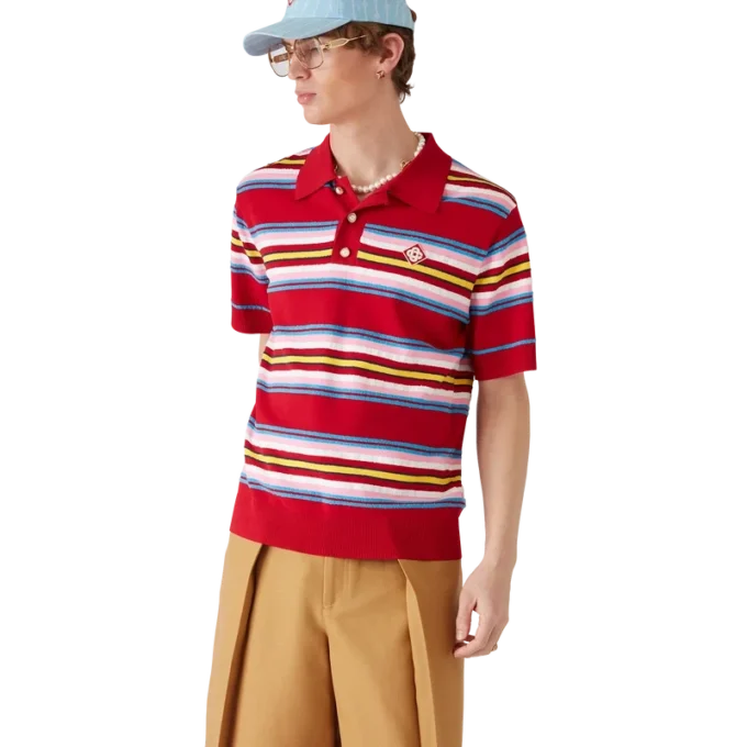 Polo oversize a righe