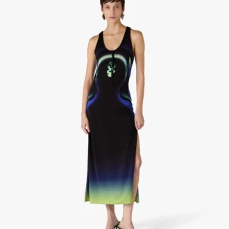 Sandali mules con tacco nero