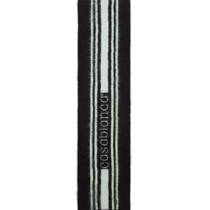 Sciarpa in mohair a righe