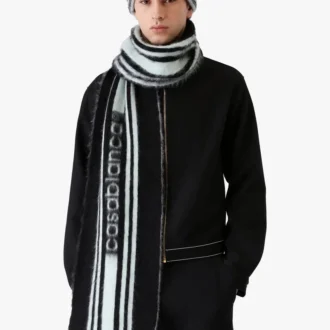 Sciarpa in mohair a righe