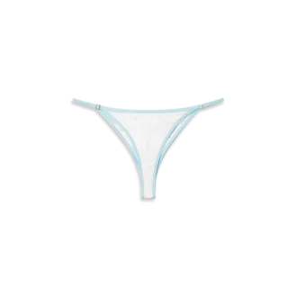 Slip bikini con monogramma jacquard