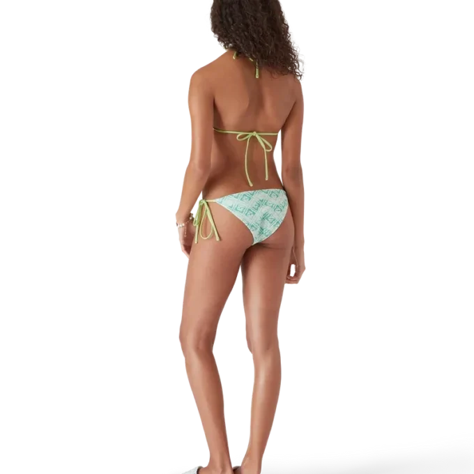 Slip bikini con monogramma ondulato