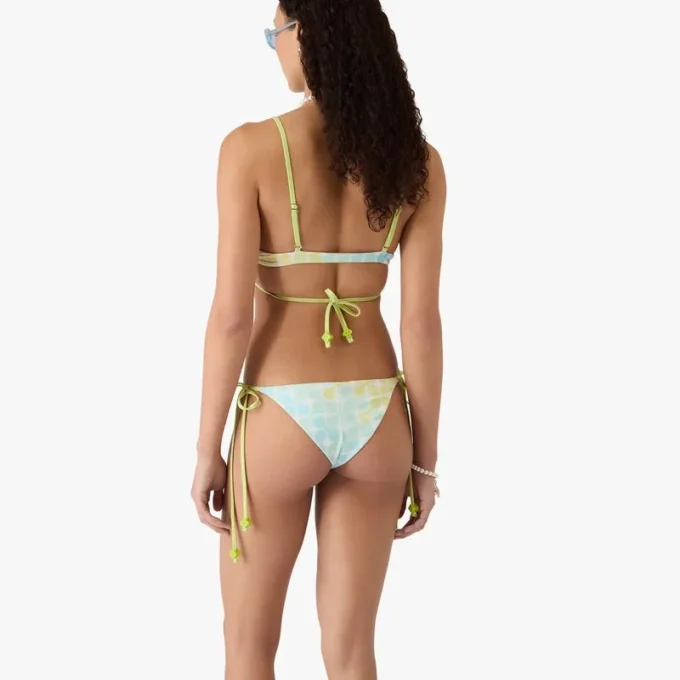 Slip bikini con perline Optic Drop