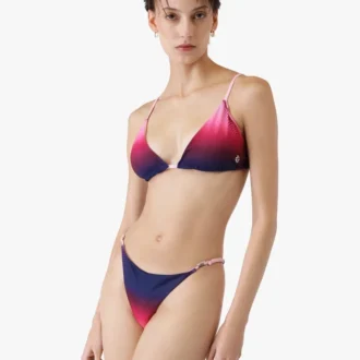 Slip bikini con sfumature color melanzana