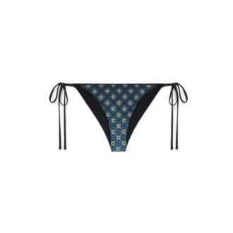 Slip bikini Monogram nero sfumato