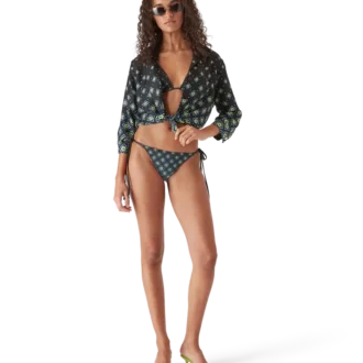 Slip bikini Monogram nero sfumato