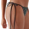 Slip bikini Monogram nero sfumato