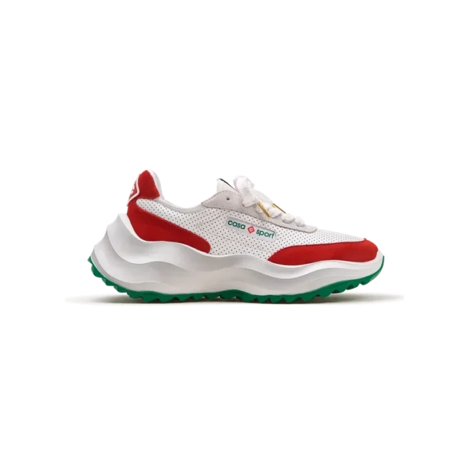 Sneaker Atlantis da uomo bianca e rossa