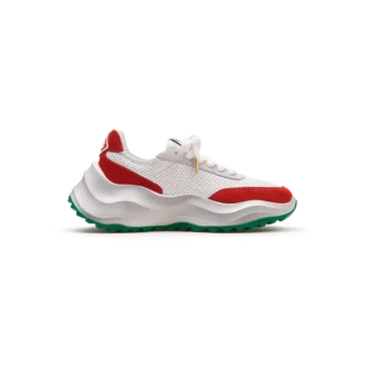 Sneaker Atlantis da uomo bianca e rossa