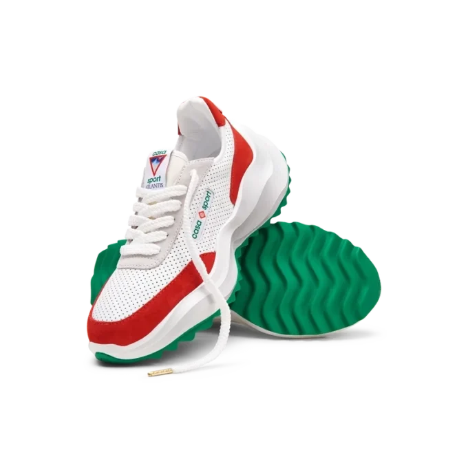 Sneaker Atlantis da uomo bianca e rossa